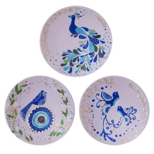 Hand-Painted Decorative Pottery Wall Plate Tavoos