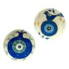 Hand-Painted Decorative Pottery Wall Plate Blue Bird