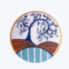 Hand-Painted Decorative Pottery Wall Plate Eye