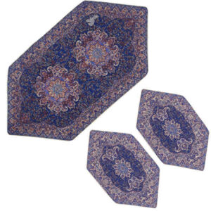 Set of 3 Persian Termeh Tablecloth Luxurious with Floral Pattern Gohar