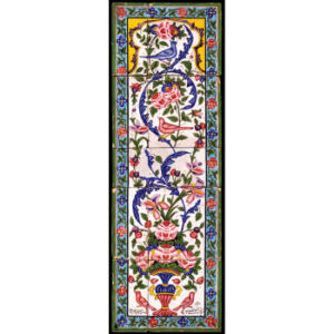 Persian Print Shawl for Women Artistic Flower & Bird
