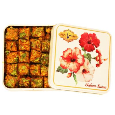 Traditional Persian Sohan – Pistachio Brittle with Saffron & Rosewater, Rich Nutty Flavor and Crisp Texture (2 Packs)