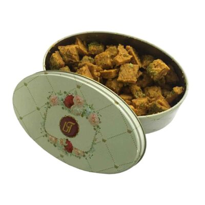 Sohan Qom Pieces – Traditional Persian Pistachio Brittle with Saffron & Rosewater, Rich Nutty Flavor – 420g (2 Packs)