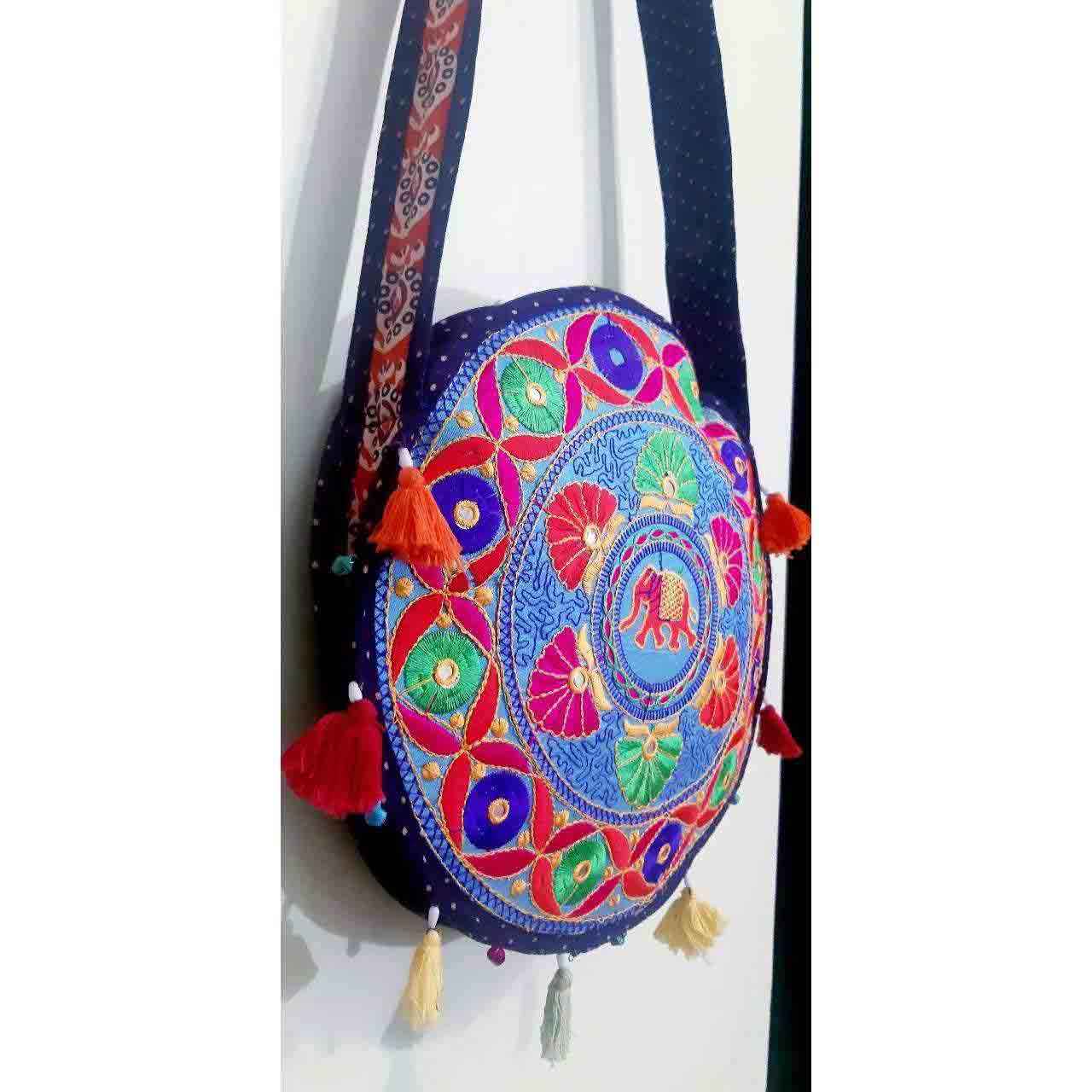 Ethnic Embroidered Crossbody Bag Baluchi Design A46