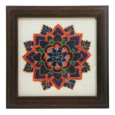 Persian Embroidered Tapestry Wall Hanging – Floral Textile Art