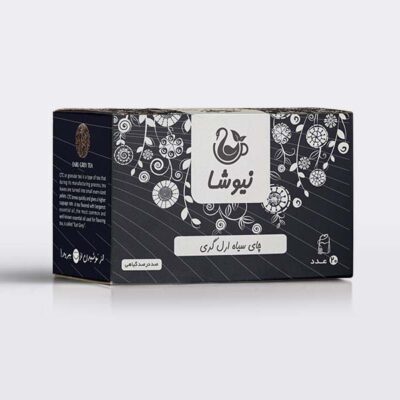 Newsha Earl Grey Black Tea | Classic Bergamot Aroma, 5 Packs, 70 g (10 Packs)