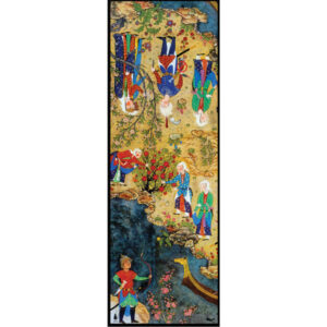Persian Print Shawl for Women Artistic Shahnameh