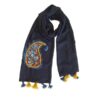 Traditional Persian Shawl with Paisley Pattern