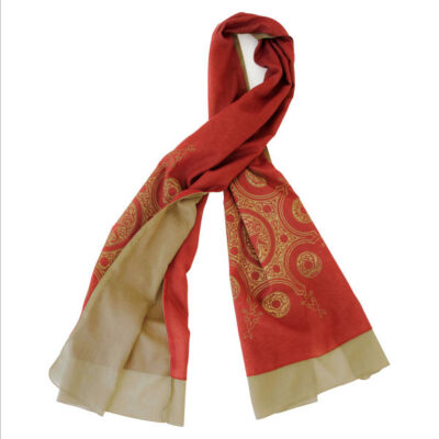 Traditional Persian Red Shawl for Women Model Sun