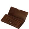 Persian Leather Long Wallet for Women with Parala Design