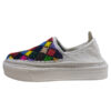 Handcrafted Persian Giveh Shoes - Geometric White Model