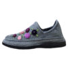 Handcrafted Persian Giveh Shoes - Flower Gray Model