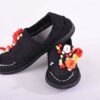 Handcrafted Persian Giveh Shoes - Bahar Floral Black Model