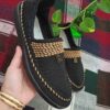 Handcrafted Persian Giveh Shoes - Classic Black Klash