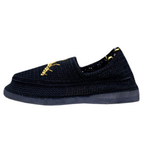 Handcrafted Persian Giveh Shoes – Artistic Eye Black Model