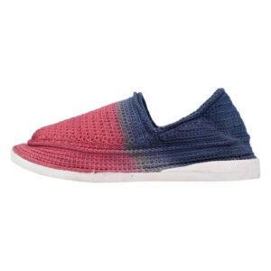Handcrafted Persian Giveh Shoes – Red & Blue Pink Model