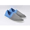 Handcrafted Persian Giveh Shoes - Blue & Gray Model
