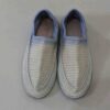 Handcrafted Persian Giveh Shoes - White & Blue Purple Model