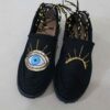 Handcrafted Persian Giveh Shoes - Artistic Eye Black Model