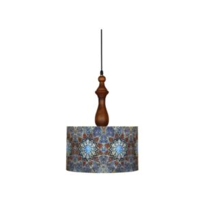 Fabric Pendant Light with Velvet Drum Lampshade Sonati