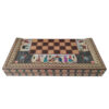 Persian Inlaid Wooden Marquetry Chess Board with Miniature Inspired Painting Design