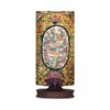Minimalist Persian Wooden Table Lamp & Bedside Cylinder Handcrafted Bagh Gol