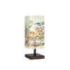 Minimalist Handcrafted Persian Wooden Table Lamp – Calligraphy Rectangular Design