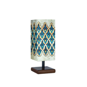 Minimalist Persian Wooden Table Lamp & Bedside Handcrafted MT7