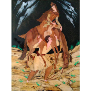 Marquetry Wood Inlay Art – Artistic Persian Love