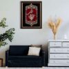 Framed Persian Marquetry Calligraphy Wood Inlay Art Sokhan Eshgh