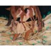 Marquetry Wood Inlay Art - Artistic Persian Love