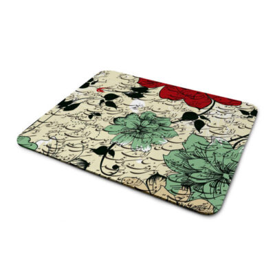 Desk Mouse Pad Artisanal Persian Calligraphy Pattern Flowers