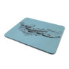 Desk Mouse Pad Artisanal Persian Calligraphy Pattern Light Blue