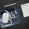 Desk Mouse Pad Artisanal Persian Calligraphy Pattern Black