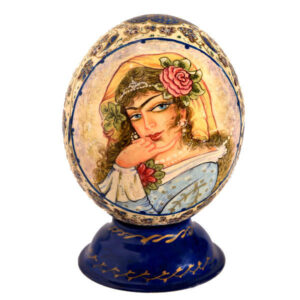 Persian Decorative Hand Painted Ostrich Egg Shell – Zan Qajar