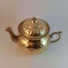 Persian Brass Teapot Handcrafted with Embossing Technique Model Golden