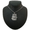 Silver Necklace with Minimalist Farsi Calligraphy Design