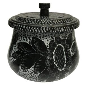 Persian Stone Dizi Pot with Lid for Cooking Abgoosht – Flower