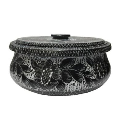 Persian Stone Dizi Pot with Lid for Cooking Abgoosht - Flower