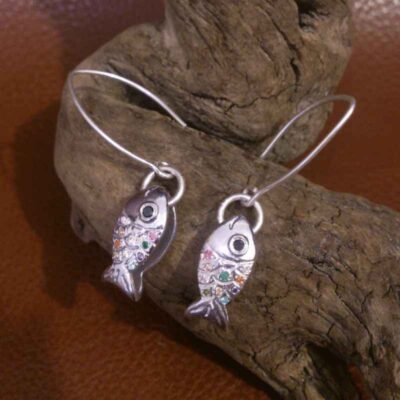 Persian Silver Earrings Model Mahi