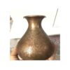 Handcrafted Persian Engraved Copper Vase with a Khomreh Design, Perfect for Displaying Single Stems with Floral Art