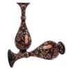 Set of Two Handcrafted Persian Engraved Copper Vases, Featuring a Classic Floral Design for a Timeless Decor Accent