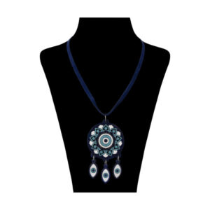Wooden Necklace Artistic Cheshm Nazar Evil Eye