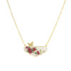 Persian Brass Necklace Minimalist Morghe Amin Mahdokht