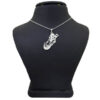 Silver Necklace with Minimalist Farsi Calligraphy Eshgh