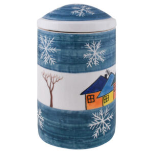 Pottery Canister Jar – Handcrafted Model Winter