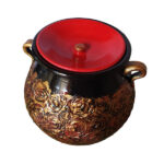 Handcrafted Pottery Kitchen Canister for Spices & Dry Food Storage – Atashkar Model