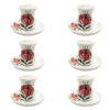 Persian Teacup Set with Saucer - Shaghayegh Flower Pottery