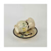 Persian Pottery Teacup & Saucer Set with Cloud and Wave Design