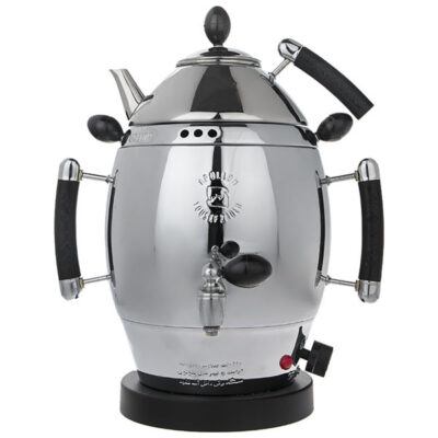 Electric Steel Samovar Tea Maker Smooth Finish 6-Liter